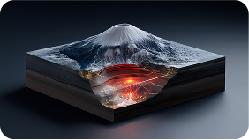 Interactive 3D Earth model